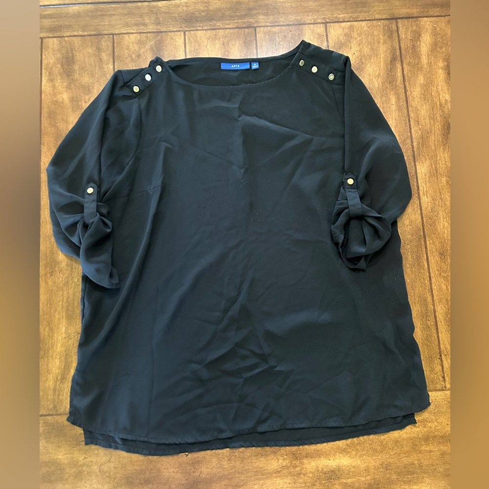 Women’s Apt 9 Blouse 3/4 Sleeve Size M
